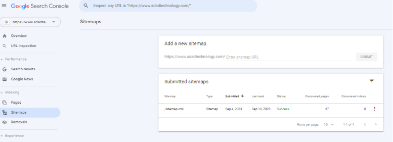 10- Add Sitemaps